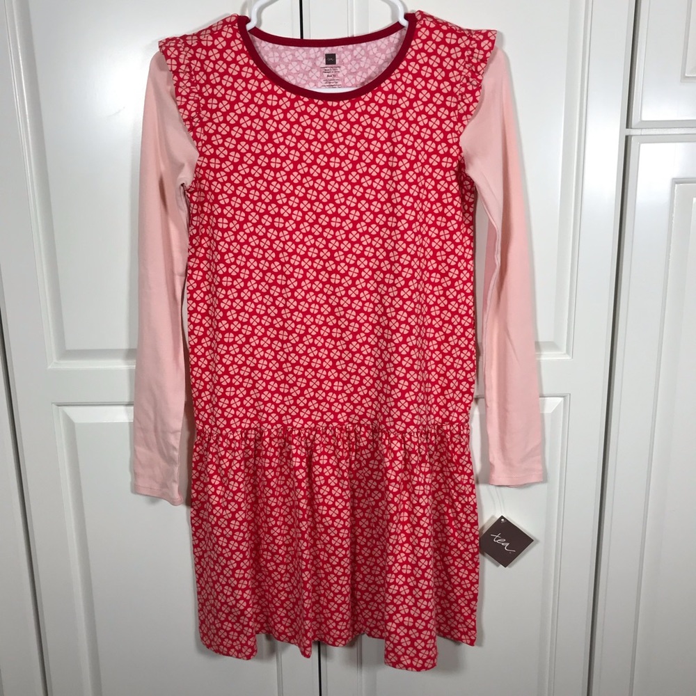 Tea Collection Red $ Pink Dress size 12